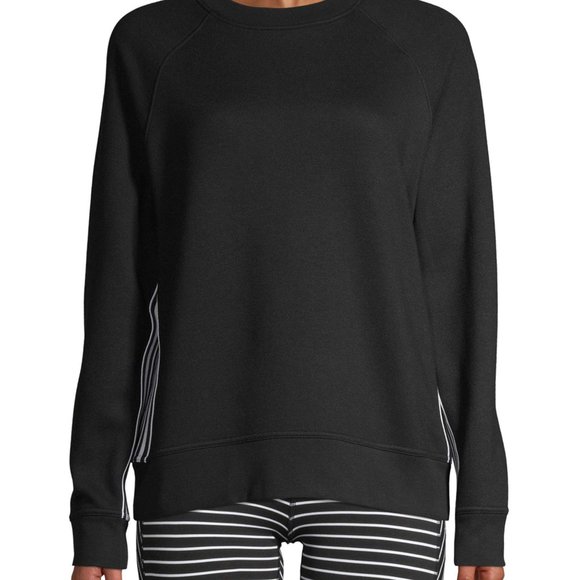 Avia Black Tape Stripe Crewneck Sweatshirt - Picture 9 of 9